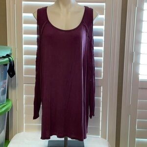 Women's Long Sleeve Purple Top